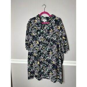Tiki Polenisian Hawaiian shirt men's‎ size 3XL  Big & Tall Tropical Travel